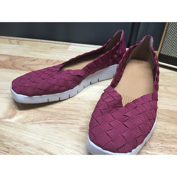 Corso Como Ballet Flats Women's 8M Magenta Woven Elastic Slip-On Classic Comfort - Picture 4 of 8